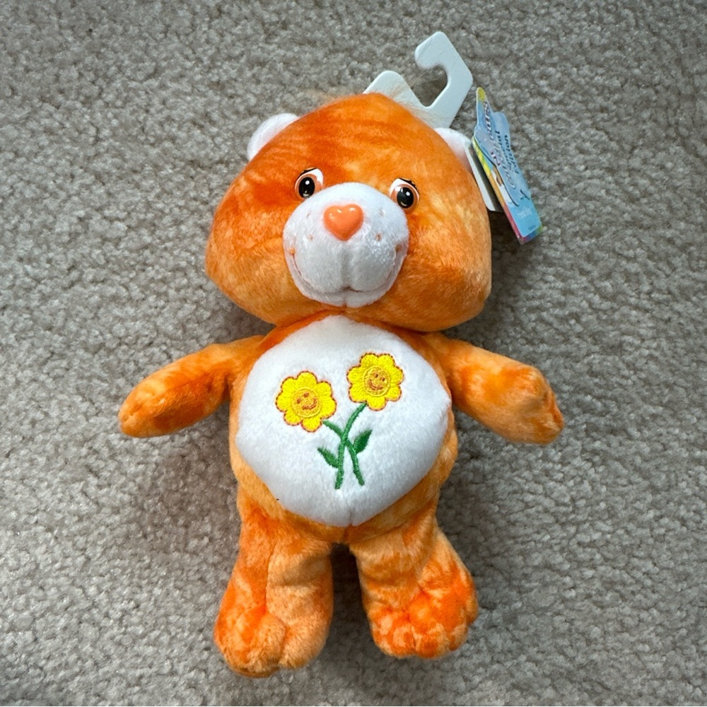 Vintage 2003 Care Bears Tie Dye 8” Friend Bear #2 Of 6 Series 1 Flowers Special